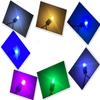 Zboží 6/10ks T10 W5W LED žárovka pro vnitřní osvětlení auta, blinkr, boční světlo, světlo SPZ 5 barev