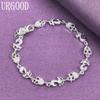 925 Sterling Silver Romantic AAA Zircon Bracelet Fashion Jewelry