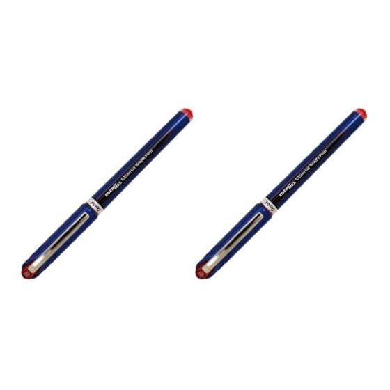 Pentel EnerGel Euro Gel Pen, 0.35mm, Blue Barrel, Red Ink, BLN23-B