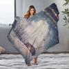 Tuniu Winter Forest Fleece Blanket Warm Throw Sofa Bed Christmas Gift Decorative Throw Blanket
