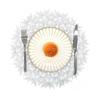 2/4PCS Dandelion Placemat for Dining Table PVC Plastic Hollow Coaster Table Bowl Mats Set Holiday Party Home Decor Wedding Party