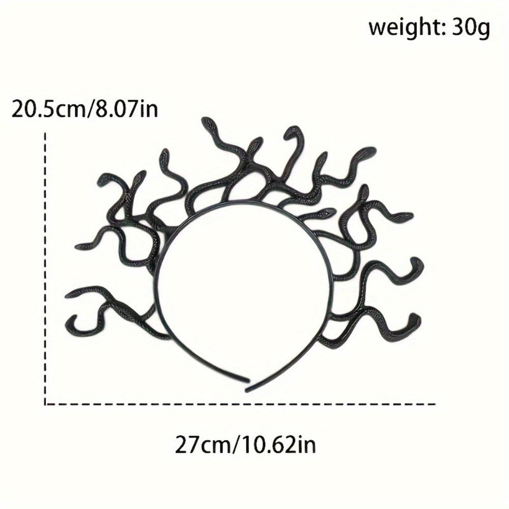 Colored Halloween headband Greek Mythology Cosplay Prop New Snake Hair Hoop Party Supplies