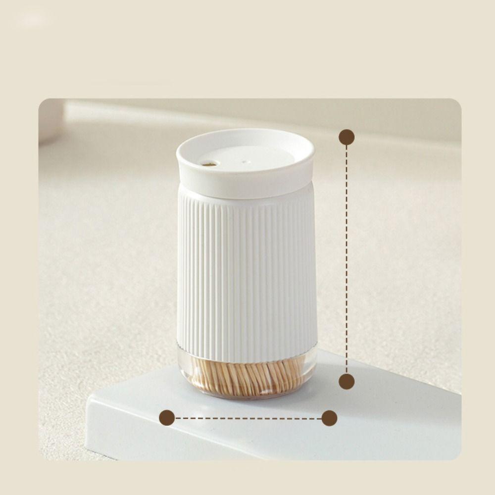 Round Edges Toothpick Dispenser Visiable Toothpick Box New Toothpick Holder  Home