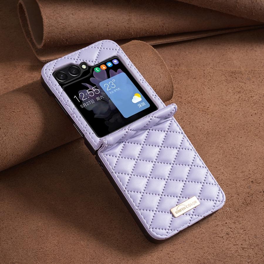 Wallet Small Fragrance Skin Friendly Magnetic Stand Leather Case For Samsung Galaxy Z Flip5 Fall Prevention Cover Z Flip 5