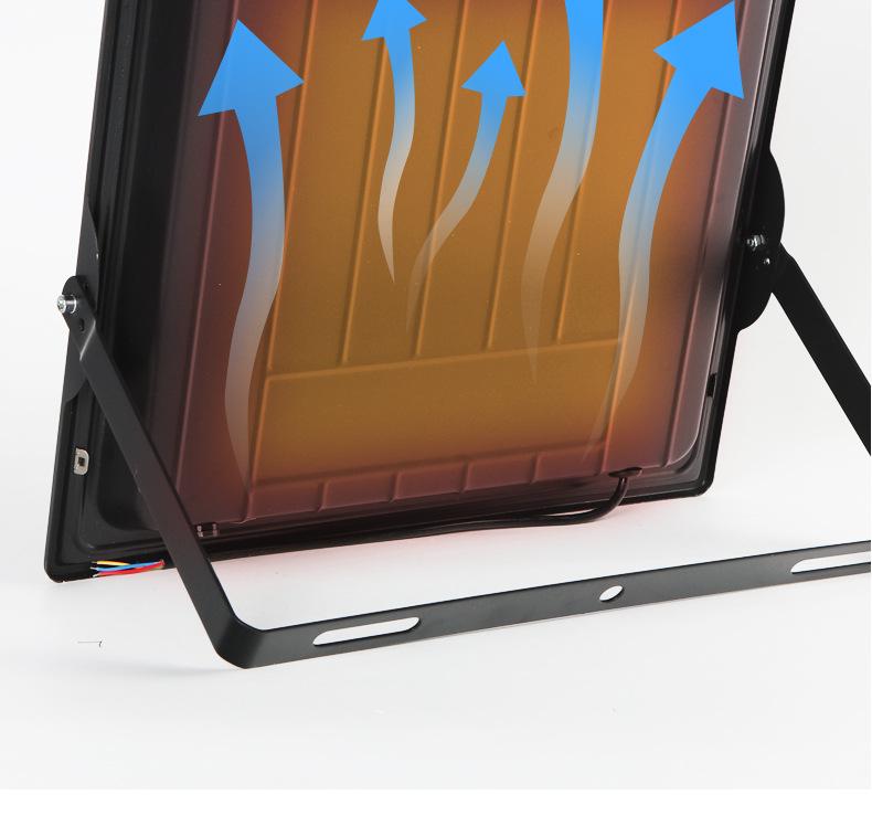 Ultra-Bright High-Power LED Floodlight for Outdoor Stadium and Construction Site Lighting