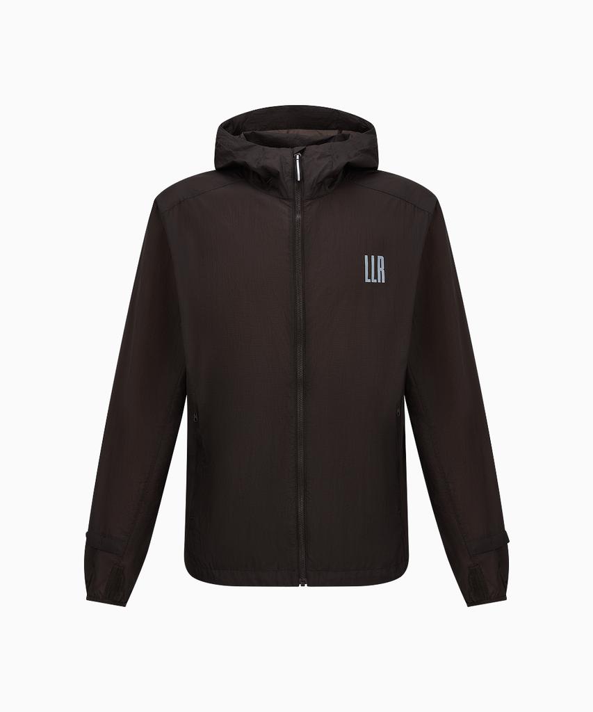 Limelight Apparel Athlete Ripstop Running Windbreaker (Brown/Grey)