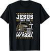 NEW LIMITED Jesus Take The Wheel Trucker T-Shirt Tops Tee