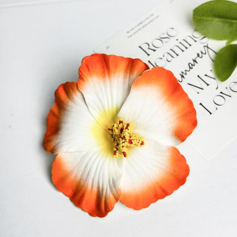 Seaside Vacation Style Dyed Colorful Fusang Flower Hair Clip Female Atmosphere Travel Photography Props Accessories