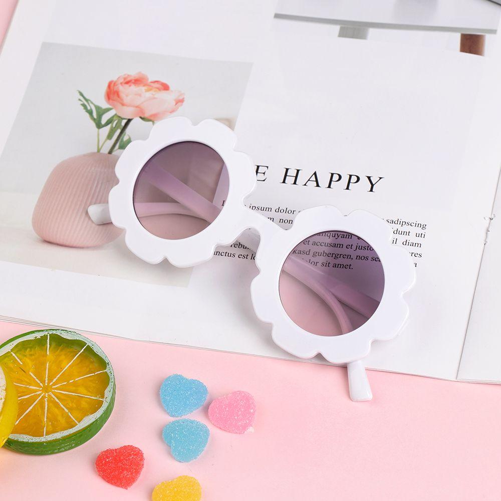 Boys And Girls Trend Outdoor Product Eyewear Vintage Children Sunglasses Sun Glasses Flower Shape