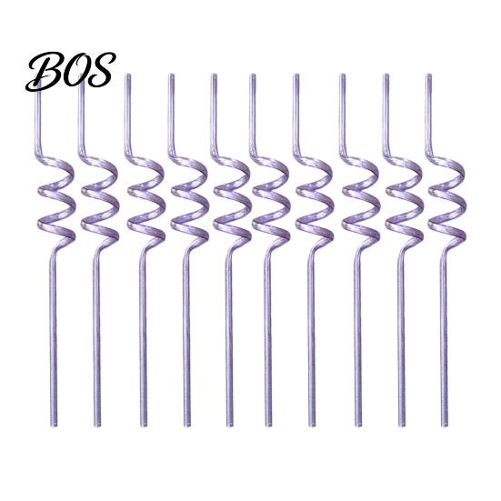 Creative Plastic Straws 10PCS Spiral Straws, Colorful Twisted Translucent Drinking Food-Grade And Cold Drink PETG Reusable Party Accessories