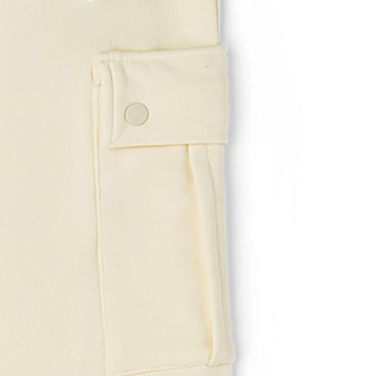 Vans Simple Drawstring Versatile Solid Color Tapered Sweatpants Unisex pants Beige VN00090W3KS