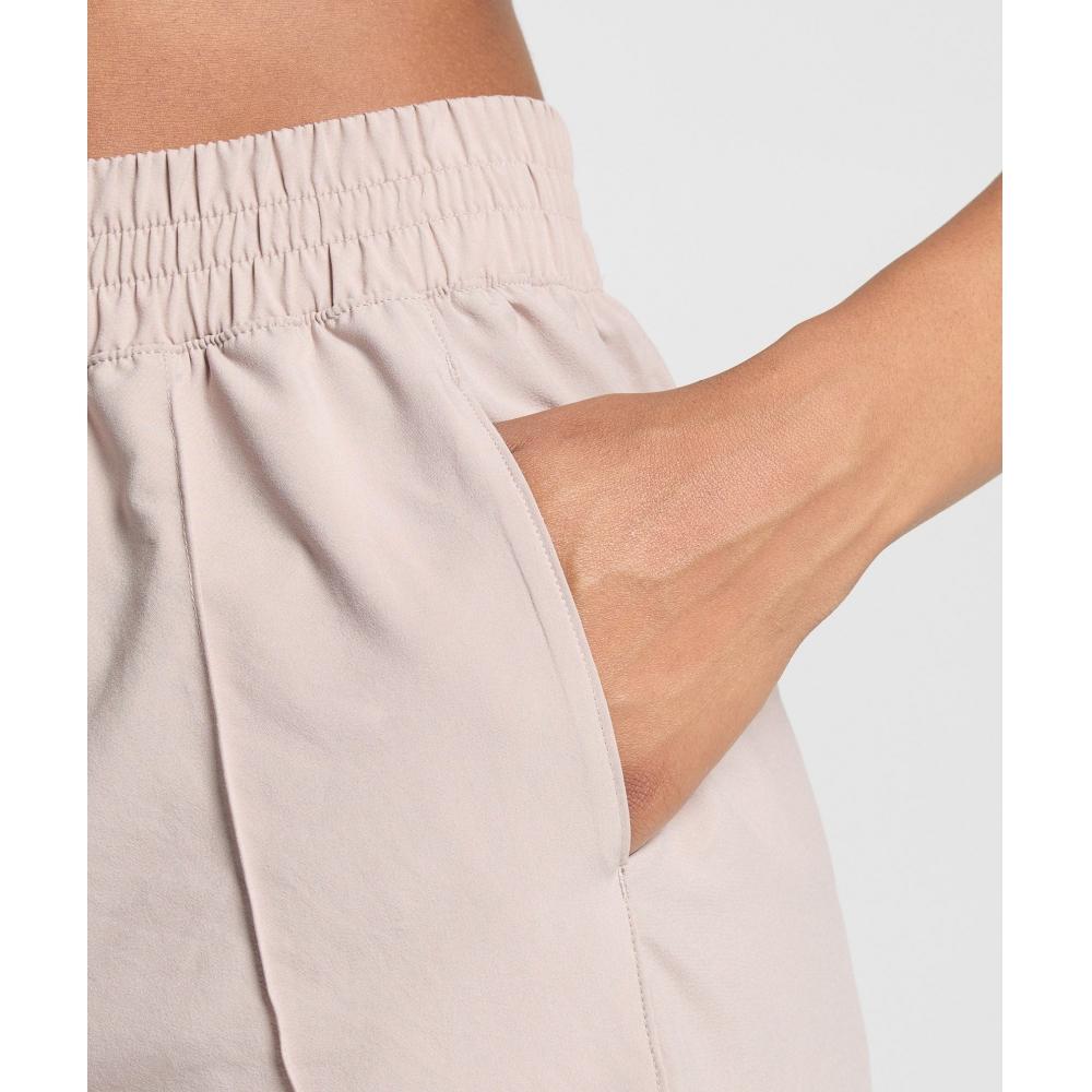 Gymshark Pintuck Shorts Stone Pink B8a6m Kbs4