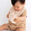 Pompkins BABY Organic Cotton Rattle and Dog Made In Japan Y-1026 100% [Rabbit, Bear, Series] (Natural (Rabbit))