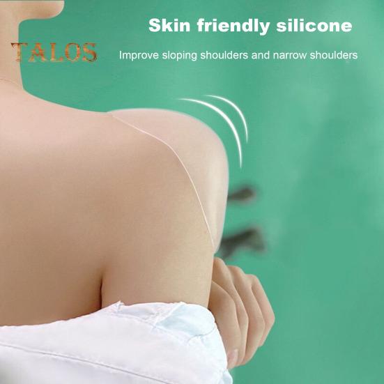 1 Pair Shoulder Pads for High Low Shoulders 3D Self Adhesive Silicone Anti-Slip Sponge Shoulder Push-up Pad Sweat-proof Smooth Curves DIY Clothes