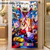 Beach TowelThe Amazing Digital Circus Custom Name Text Personalized Soft Towel for Beach Pool Indoor Home Decor Gift