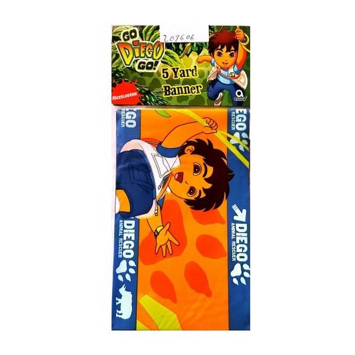 Go Diego Go Paw Print Banner
