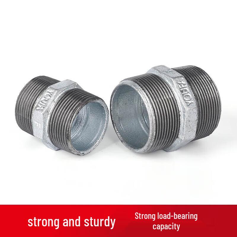 Galvanized Hex Double Male Thread Pipe Nipple
