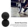 1 Pair of Barbell Dumbbell Curved Bar Grip Round Spherical Silicone Non Slip Thickened Grip for Massive Arm and Muscle Building