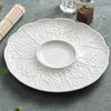Jimei Jiduo Embossed Ceramic Round Dinner Plate