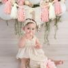 1PC Baby Birthday Banner Venue Decoration, Cowboy Wood Bead Tassels, First Birthday Flag, Party Photography Props