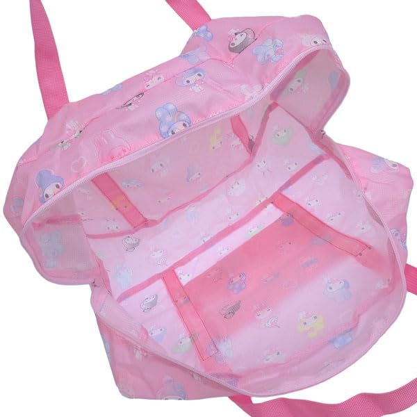 Sanrio Shoulder Tote Boston Character SANRIO Melody x Kuromi Women's Bag, Bag, Handbag, Bag, Multicolored, Goods, Souvenir, (My 4/Pink)