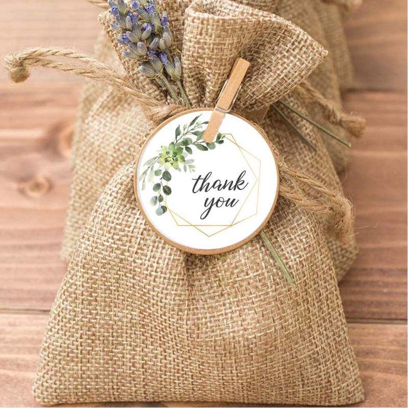 Thank You Stickers 500pcs/roll Gift Envelopes Biscuit Cooking Wrapping Accessory for New Year Card Decoration
