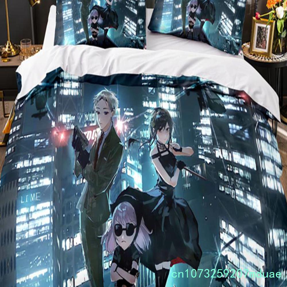 New SPY×FAMILY Anime Comforter Bedding Sets 3Pcs Cartoon Duvet Cover Pillowcase Full Size Queen King Quilt Cover Single Double