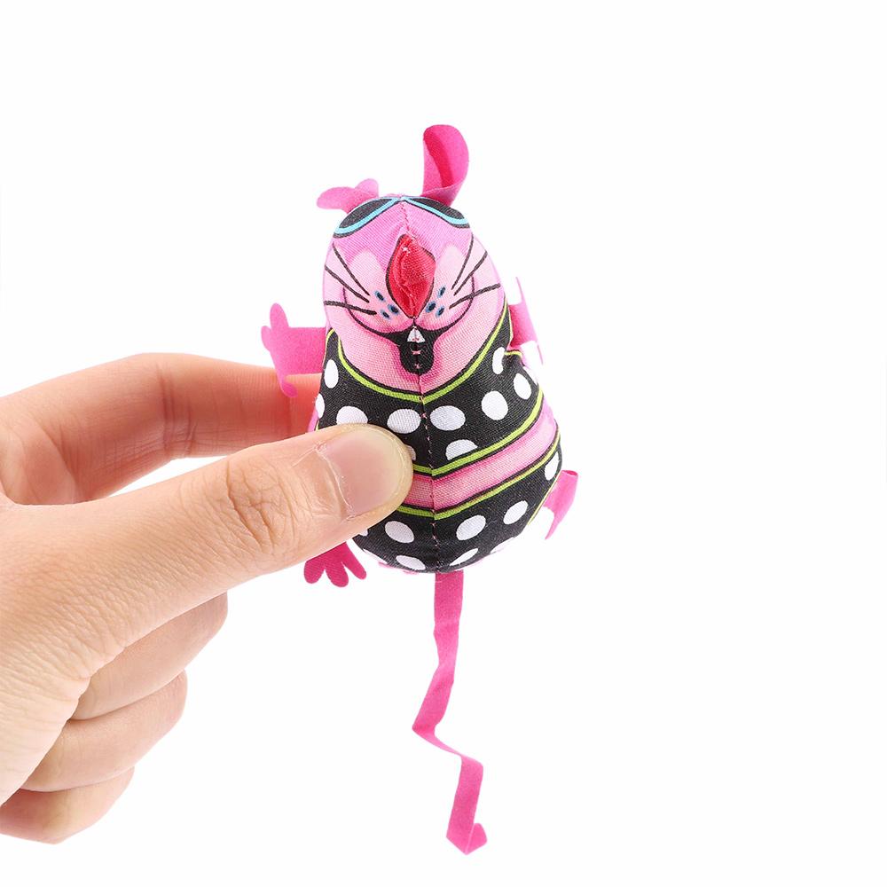 Color Sound Squeaker Canvas Stuffed Toys Colorful Cat Mouse Toys Catnip Chew Biting Toys Pet Toys