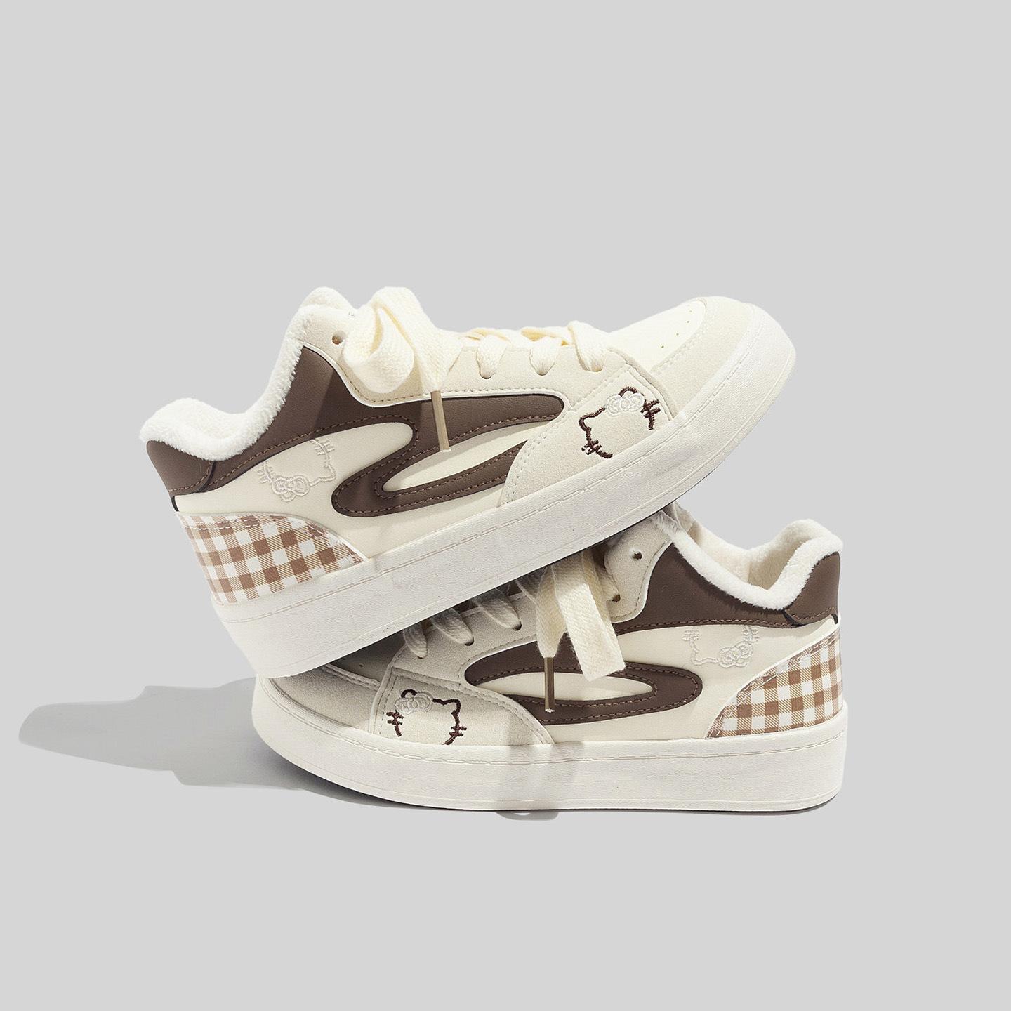 

Beier high-top thick-soled piled thickened board shoes, casual students warm two cotton shoes 6927 40