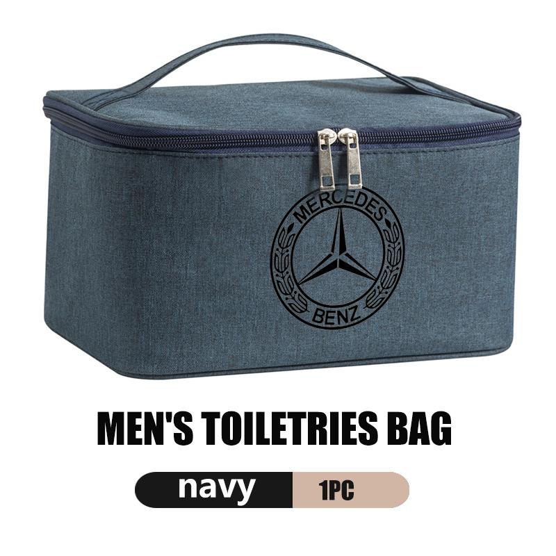For Benz Travel Cosmetic Organizer Toiletry Case Wash Pouch Zipper Storage Bag AMG W213 W124 W108 W126 Exclusive W204 W222 W205