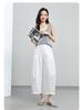 Yi Fei Women's High-Waisted Wide-Leg Cotton Pants - Summer 2026