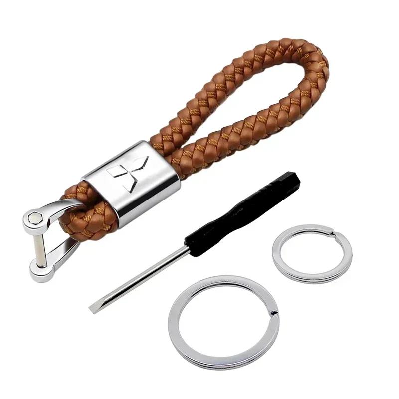 cxmvxd1 Car Emblem Key Rings Man Woman Keychain Gift for Mitsubishi Triton ASX EVO Lancer Montero Mirage Pajero Galant L200 OTO