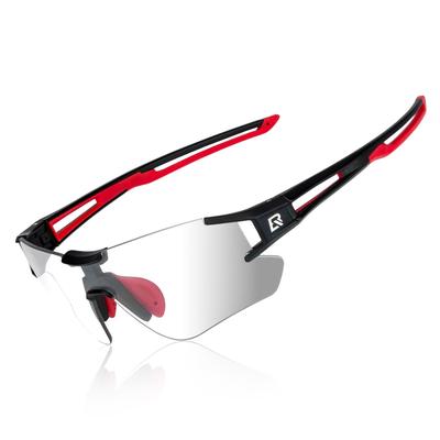 Rockbros Photochrome Sonnenbrille für Radfahren und Ultra-UV-Aufbewahrungsbeutel Unisex Wandern, Farbwechselnd, Leichtgewicht, Schutz, Inklusive,