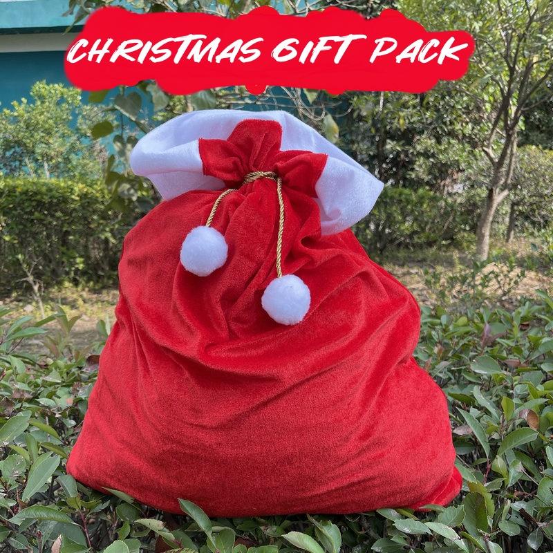 70x50cm Velvet Santa Gift Sack, Reusable Christmas Bags with Storage Rope,Holiday Santa Bag for Xmas Present Toys