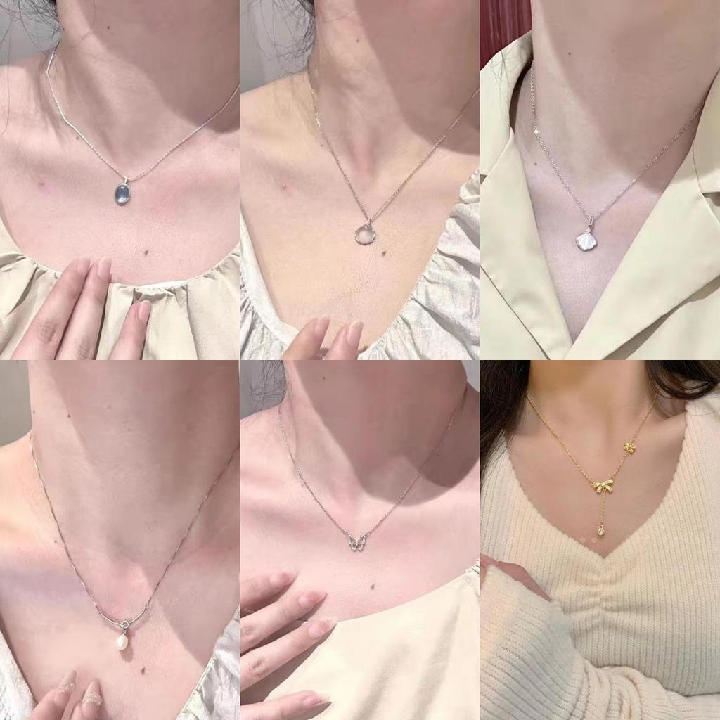 Butterfly Fairy Silver Necklace: Chic, Trendy, Elegant Clavicle Chain - Sweet & Cool High-End Accessory