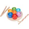 Young Children Shape Color Classification Ball And Cup Magnetic Pair Color Clip Bead Game Early Education Quantity Cognitive Educational Toys