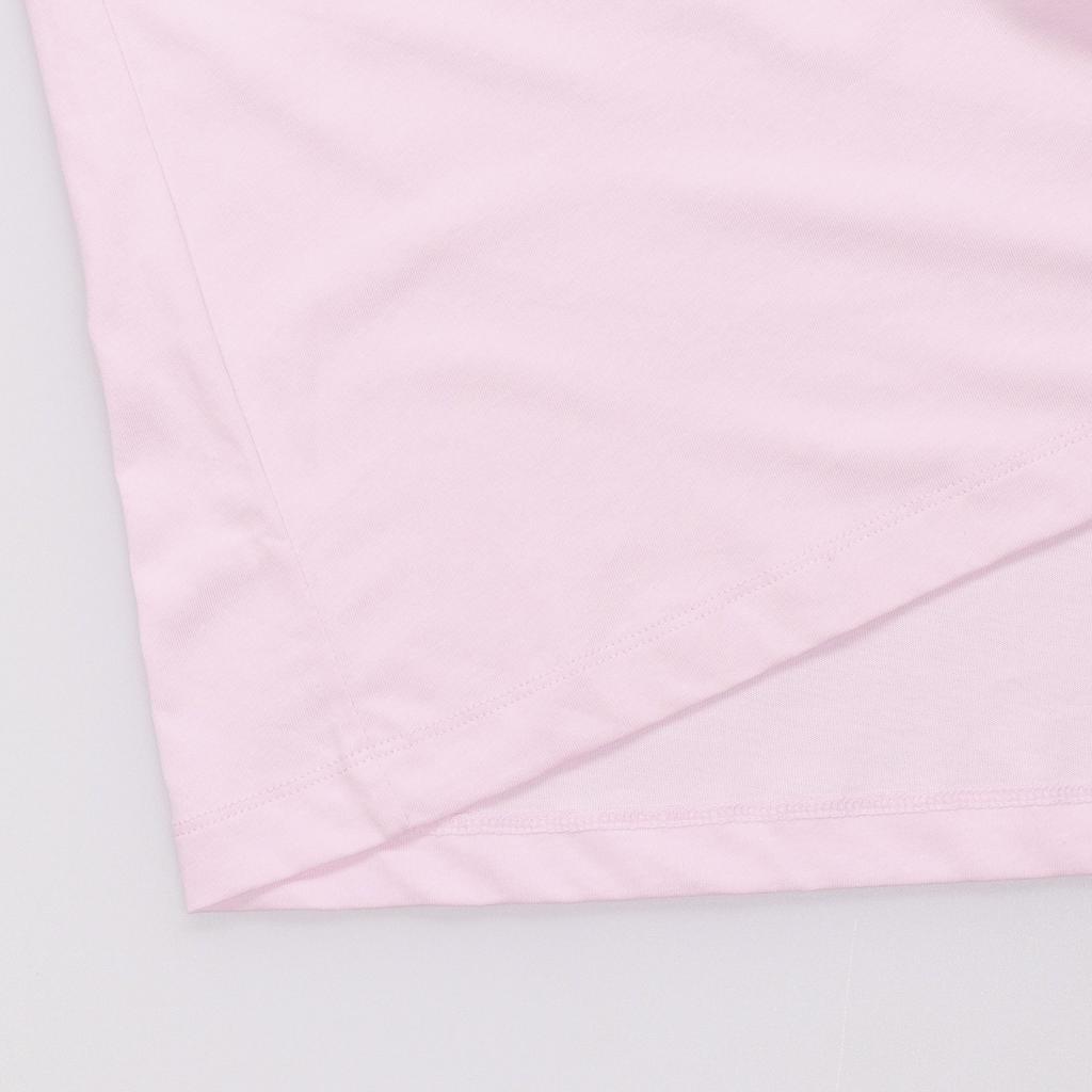 Nike Embroidered Logo Knit Crew Neck T-Shirt Men Tops Pink AR4999-665