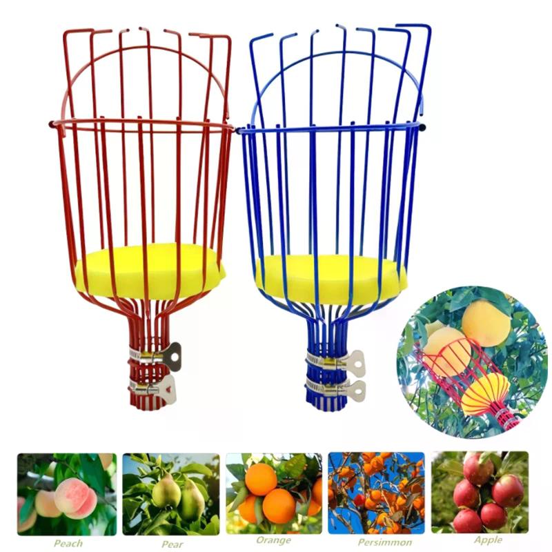 1Pcs Deep Basket Fruit Picker Head Convenient Fruit Picker Catcher Peach Picking Farm Garden Picking Device Garden Tools