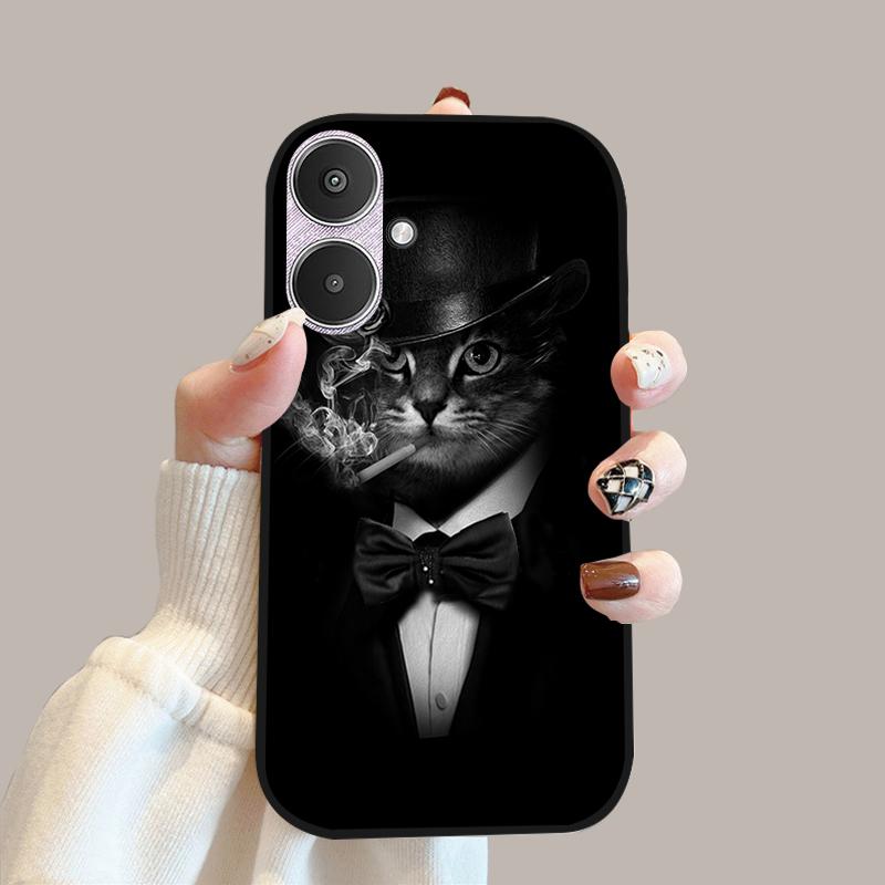 For Xiaomi Poco M6 5G Case 23128PC33I Silicone TPU Soft Phone Cover Cases For Redmi 13C 13R 5G Fashion Protective Fundas Shells