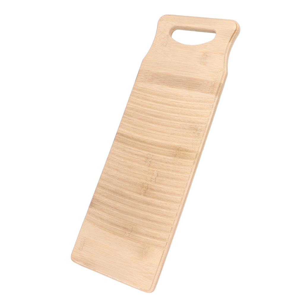Bamboo Washboard Wooden Color Approx 19.7in Long Thickened Natural Bamboo Wear Resistant Sturdy Durable Wash Board