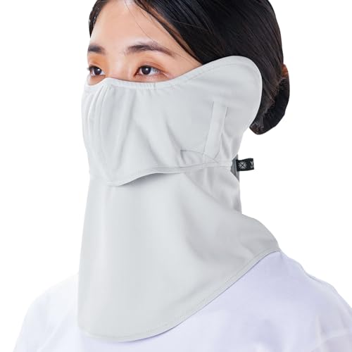 

[YAKeNU UV CUT MASK] YakeNU outer corner of eyes plus (with ear covers, light gray)