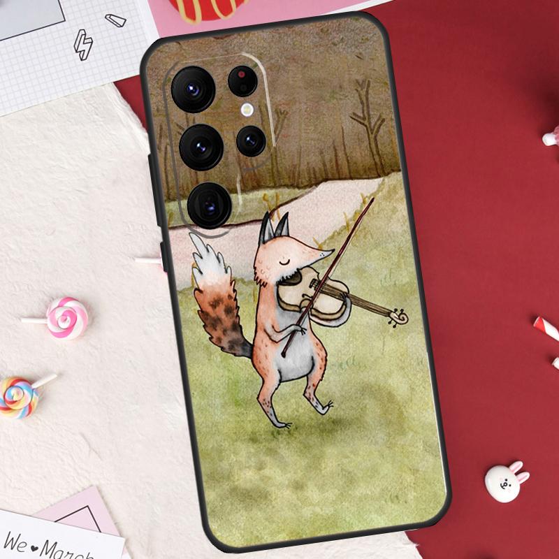 Winter Fox Foxes Case For Samsung Galaxy S26 Ultra S23 S22 S21 S20 S24 S25 Ultra S10 Plus S25 FE Cover Shell
