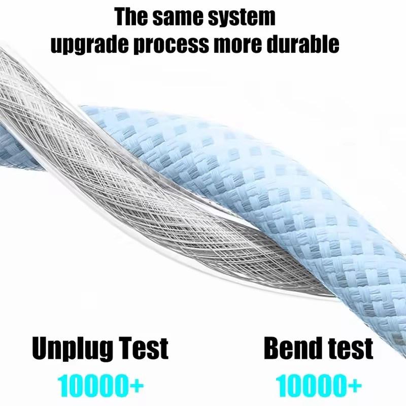 120W 10A Fast Charger for IPhone17 16 15 Pro Max USB Type C Charger Cable for Xiaomi Huawei Samsung Dual Type C Data Transfer Line