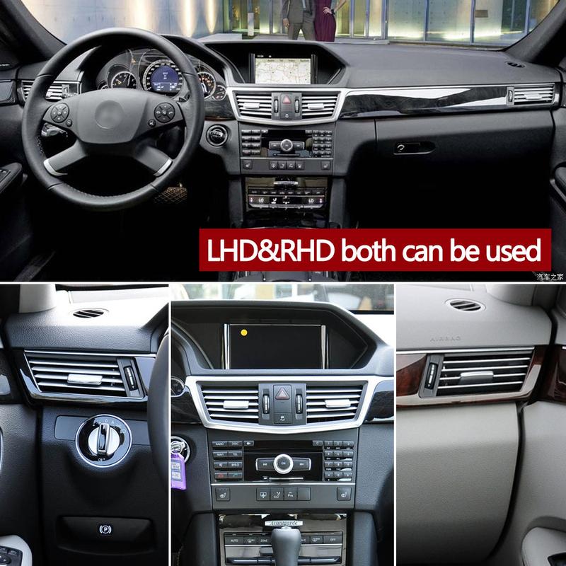 Car Front Dashboard Left Right Middle Air Vent Grille Repair Kit For Mercedes Benz E Class W212 E350 E550 2009 2010 2011 2012