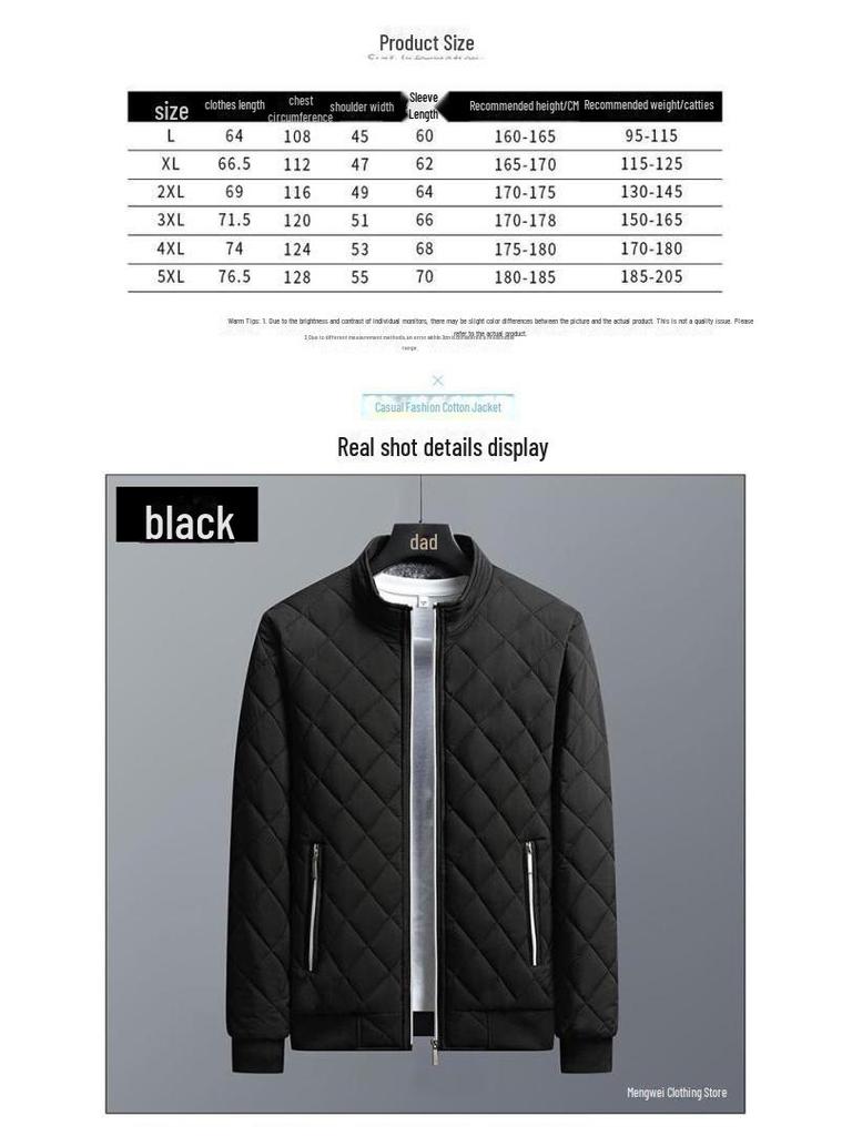 Men's Winter Thickened Velvet Jacket - Warm, Windproof, Stand Collar Coat