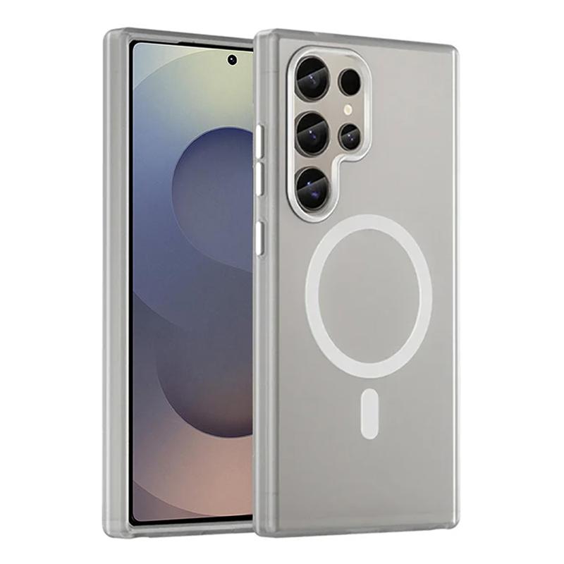 Pro Magsafe Matný Bonbónový Průsvitný Kryt na Telefon Pro Samsung Galaxy S25 S24 Ultra S23 Plus FE Nárazuvzdorný Kryt pro Bezdrátové Nabíjení