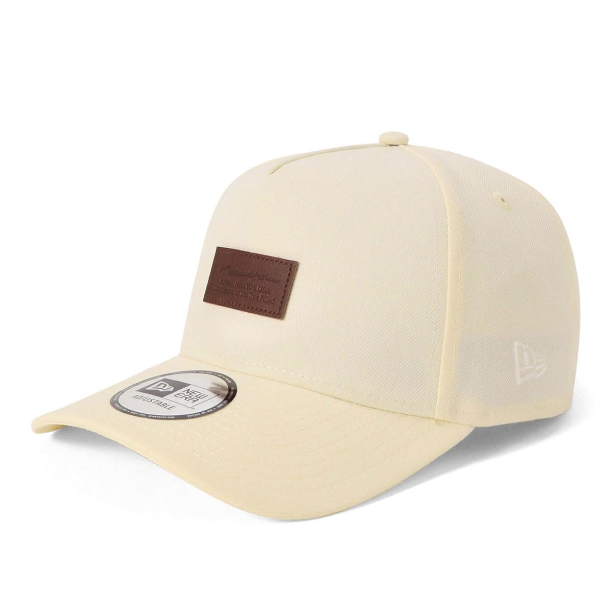 New Era Cap with Leather Free Size 940AF LEATHER PATCH CHR 14667887 NER37C1478 Patch, Chrome,
