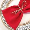 Nordic Fringed Cotton Napkin Tassel Dinner Napkins for Wedding Party Soft Absorbent Reusable Elegant Table Decor for Home Restaurant