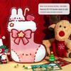Festive Red Sock Candy Gift Bags: Christmas Self-Sealing Holiday Decoration