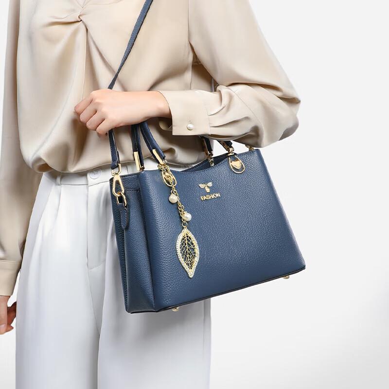 Aegean Sea First Layer Cowhide Women's Kelly Handbag